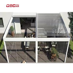 Hiện đại cơ giới Tự động thu vào louvers trượt ngoài trời pergola trượt hệ thống - Product Image 3