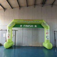 Arche gonflable de départ pour course 10K en tissu Oxford pour événements sportifs, publicité, marathon et décoration commerciale