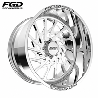 Jantes chromées polies 24x12 pour GMC2500, motif de fixation 8x180 8x6.5, jantes forgées 22x12 26x14 26x16 pour Chevy K1500 K2500 RAM