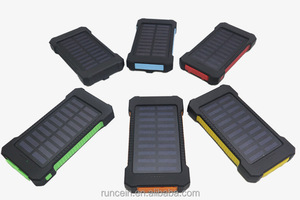 Runcein ที่ชาร์จพลังงานแสงอาทิตย์ขนาด20000มิลลิแอมป์ต่อชั่วโมงพาวเวอร์<span class=keywords><strong>แบงค์</strong></span>กันน้ำพร้อมโคมไฟคู่สำหรับกลางแจ้ง - Product Image 2