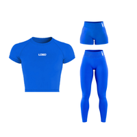 Short de yoga respirant et extensible en Spandex/Nylon, taille haute élastique, séchage rapide, couleur unie sur le devant
