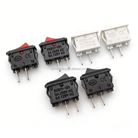 Petit interrupteur tactile à bascule KCD11 10x15mm 2 broches 3 broches 3A 250V/6A 125V 3 positions Mini ON-OFF-ON KCD1-101