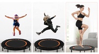 Trampoline de gymnastique gonflable pour adultes de 48 pouces de diamètre en PVC et polypropylène, équipement de fitness, exercice physique, unisexe