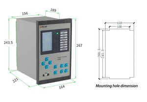 Relé de Protección Diferencial Acrel AM5SE para Transformador y Motor con Frenado por Relación, Restricción de Armónicos y Entradas RTD - Product Image 2