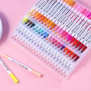 Двойной наконечник мягкий маркер для рисования тонкий лайнер цветной акварельной кисти для начинающих и профессионалов - Product Image 5