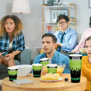 Gobelet à emporter à double paroi pour boissons chaudes, écologique, sur le thème du football, personnalisable, OEM ODM, gobelet en papier jetable écologique - Product Image 6