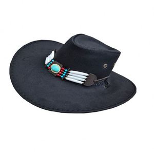 Sombrero de Vaquero con Logotipo Personalizado, Popular, con Visera Grande, para Hombre y Mujer - Product Image 1