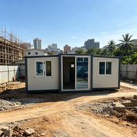 Maison préfabriquée extensible, conteneur modulaire pliable et portable pour les chantiers de construction urbaine en Asie du Sud-Est
