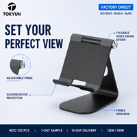 Support de tablette pliable réglable en aluminium pour bureau, grand support de tablette de bureau pour bureau, maison, étude, salle de réunion, OEM ODM