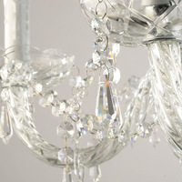 Lustre suspendu moderne en cristal transparent pour salon, chambre, hôtel, événement, lampe décorative