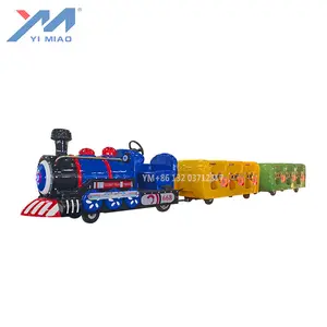 Mini children's playground backyard electric train For adults Kids Trackless Train for sale