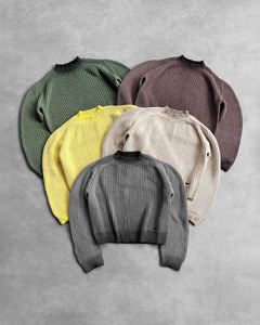 Suéter Finch Garment Primavera 2026, Personalizado, Unisex, Vintage, para Hombre, Tejido de Punto - Product Image 1