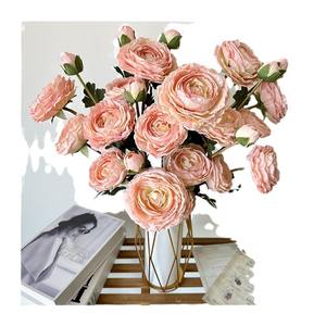 ดอกบัวหิมะเทียนซาน ยี่ห้อหงเฮง งานฝีมือใหม่จากโรงงาน ดอกไม้ประดิษฐ์ 3 หัว สำหรับงานแต่งงาน  ผ้าไหมเคลือบ - Product Image 5