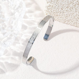   Pulseras de Joyería de Moda Eid de Acero Inoxidable con Grabado de Caligrafía Islámica Religiosa Árabe Musulmana de Alá - Product Image 3