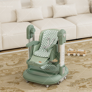 <span class=keywords><strong>Chaise</strong></span> <span class=keywords><strong>haute</strong></span> pour bébé de qualité supérieure, convertible en trotteur d'apprentissage et balançoire douce, avec <span class=keywords><strong>harnais</strong></span> de sécurité, facile à nettoyer et à ranger - Product Image 3