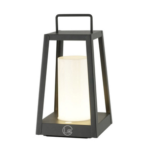 Lámpara Negra Decorativa Portátil para Interiores y Exteriores, Luz <span class=keywords><strong>LED</strong></span> Recargable por USB, Lámpara <span class=keywords><strong>Solar</strong></span> Tipo Vela - Product Image 1