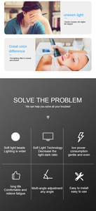 โคมไฟลูกปัดแสงเย็นปรับได้แบบ2อิน1, โคมไฟประหยัดพลังงานโคมไฟนุ่มป้องกันดวงตาใส่สบาย - Product Image 3