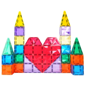 MNTL Kids' Magnetic Toys Diy Assembly 108pcs Magnetic Building <strong>Blocks</strong> Educational Learning Montessori Toys for Kids With ASTM - Product Image 1