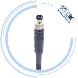 Cáp M8 đực thẳng, một đầu, có đầu nối mở 3 chân 4 chân - Product Image 4