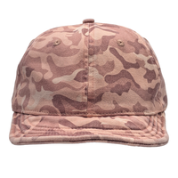 Casquette de baseball unisexe à 6 panneaux en sergé camouflage vierge, à visière souple, style sportif, pour le camping, le surf et la protection solaire, avec logo personnalisable, modèle Four