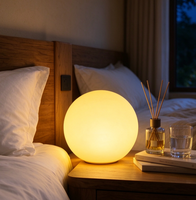 Boule lumineuse LED de Noël, lumières solaires IP65 étanches RGB multicolores statiques/dynamiques, boule décorative pour jardin, fête de fin d'année