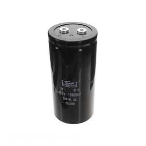 ตัวเก็บประจุแบบยึดติดโครงสร้าง ยี่ห้อ Manufacturer Channel รุ่น 15000 uF E37F451CPN153MFK0U ชนิดอลูมิเนียม ความจุ 15000UF ค่าความคลาดเคลื่อน 20% แรงดัน 450V แบบขันสกรู - Product Image 1