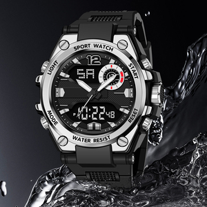 Shuaike Người Đàn Ông Của Thời Gian Kép LED Thể Thao Đồng Hồ 954 Analog Đồng Hồ Kỹ Thuật Số Với Tính Năng Chống Thấm Nước Và Báo Động Relogio Masculino - Product Image 5