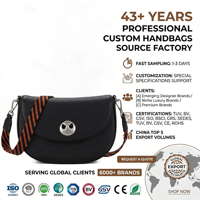 Tas Selempang Kulit PU Hitam Mewah Elegan Minimalis Halloween Kasual Harian Chic Wanita Tas Selempang OEM Custom