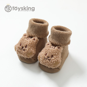 Autunno e inverno cerchio di lana ispessito per neonati calzini antiscivolo per bambini calzini da pavimento per bambini - Product Image 6