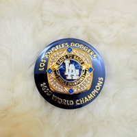 Bague de championnat de baseball des Dodgers 2025, édition fan, bague commémorative, moule en acier, alliage de haute qualité, boîte cadeau, bague sportive dorée