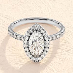 100% calidad Premium 925 plata esterlina moissanita diamante anillo punta ajuste 18K oro personalizable regalo su VVS claridad perla - Product Image 3