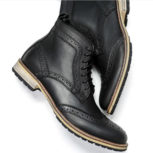 <span class=keywords><strong>Bas</strong></span> moq nouveau design hommes <span class=keywords><strong>fantaisie</strong></span> bottines à lacets en cuir chaussure - Product Image 6