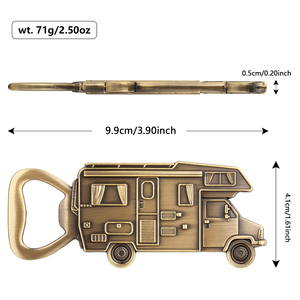 Décapsuleur vintage en métal pour camping-car, ouvre-bouteille pour amoureux du camping et des activités de plein air, cadeau pour propriétaires de VR - Product Image 6