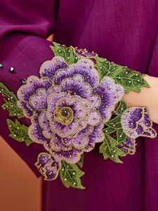 Glory BA5020, Cárdigan Elegante Bordado con Cuentas, Moda Árabe de Oriente Medio, Dubái, Comercio Electrónico Transfronterizo - Product Image 4