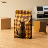 YOUYI Petit sac à friandises pour chien, pochette refermable à fermeture éclair, personnalisable, fabrication OEM, sac à croquettes avec fenêtre transparente