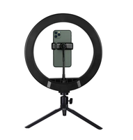 Grande Promotion Lumière d'Appoint RGB Rotation 360 Professionnelle Anneau Lumineux pour Selfie avec Support pour Téléphone Caméra
