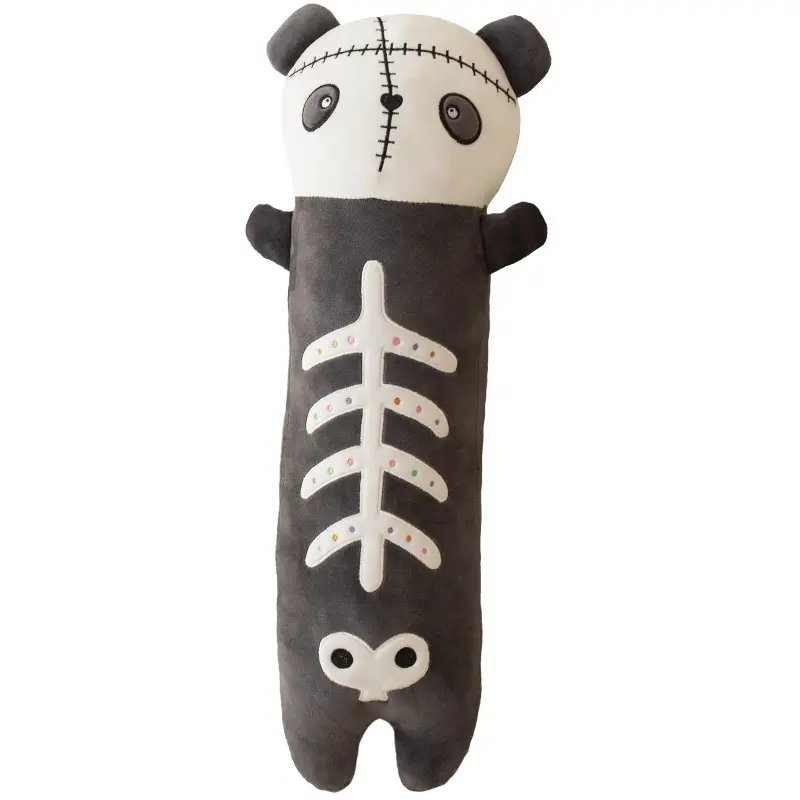 60Cm Spooky Season Cute Scary Ghost Skeleton Gothic Panda Rabbit Plush Stuffed Animal Toys For Goth Home Decor