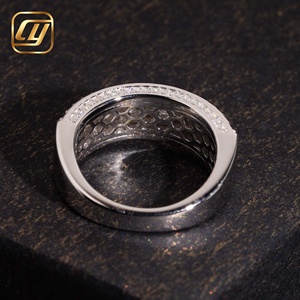 Anillo de Boda Unisex Moderno CHOYUE CYR9607 con Diamante Cultivado en Laboratorio Certificado por IGI, Plata de Ley, Oro Blanco y Baño de Rodio, Brillante - Product Image 2