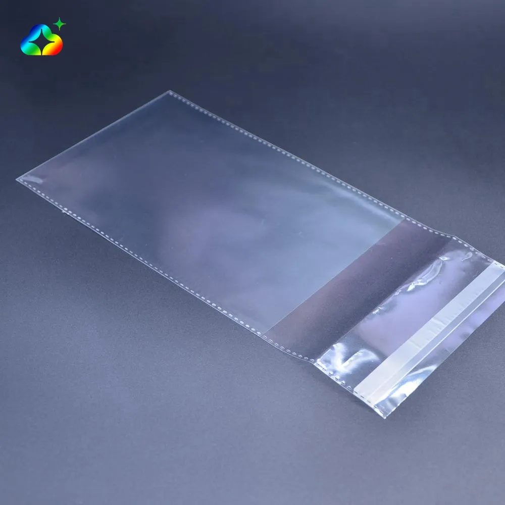 Fabrik preis Kunden spezifische Verpackung Transparente klare Opp Plastiktüten mit selbst klebendem Material