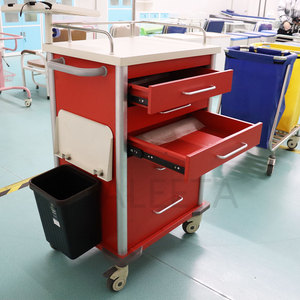 병원 ABS 플라스틱 약 카트 환자 이송 비상 주입 간호 트롤리 - Product Image 4