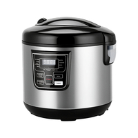 Cuisinière à riz numérique multifonction 3L/5L 500W/700W avec revêtement antiadhésif, cuve intérieure en aluminium, cuillère et tasse