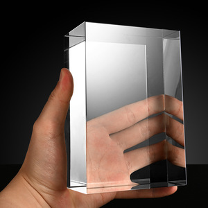 Danh dự của pha lê tùy chỉnh sáng tạo 3D <span class=keywords><strong>laser</strong></span> trống Cube rõ ràng K9 pha lê khối thăng hoa pha lê khoảng trống - Product Image 3