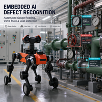 Robot d'inspection thermique infrarouge intelligent, étanche IP66, robot de patrouille de sous-stations avec caméra PTZ 360°