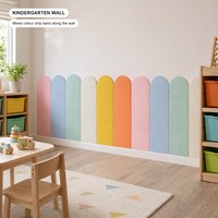 Protection murale autocollante moderne en mousse XPE écologique, non toxique, anti-collision et insonorisante pour chambre d'enfant et crèche