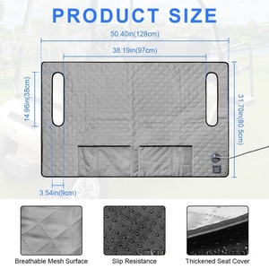 Manufacturer Custom Waterproof Golf Cart Seat Covers 4 slip with Far-infrared Heating Seat <b>Pad</b> Set for Golf Cart - Product Image 3