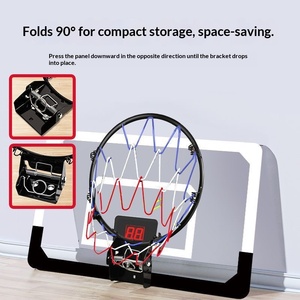 Mini Canasta de Baloncesto para Puerta con Marcador Electrónico para Niños - Product Image 4