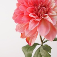 2 Tangkai Bunga Dahlia Sutra Buatan untuk Dekorasi Rumah, Pernikahan, Wisuda, Halloween, Dalam/Luar Ruangan, Ornamen Baru, Kain Cantik