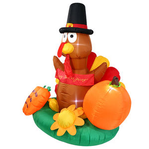 Fête de fête gonflable lueur tournesol LED lumières poulet patio extérieur gonflable décoration de Thanksgiving - Product Image 2