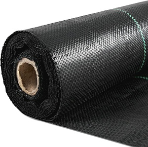 Toile de paillage premium noire pour jardin, tapis <span class=keywords><strong>anti</strong></span>-mauvaises herbes, couverture de <span class=keywords><strong>sol</strong></span> - Product Image 1