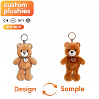 Porte-clés en peluche chat de dessin animé Kawaii, mini jouet en peluche doux, pendentif de sac, accessoires décoratifs